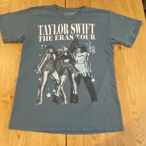 Size L - Taylor Swift 2023 The Eras Tour Official Merch 1989 Album T-Shirt Blue
